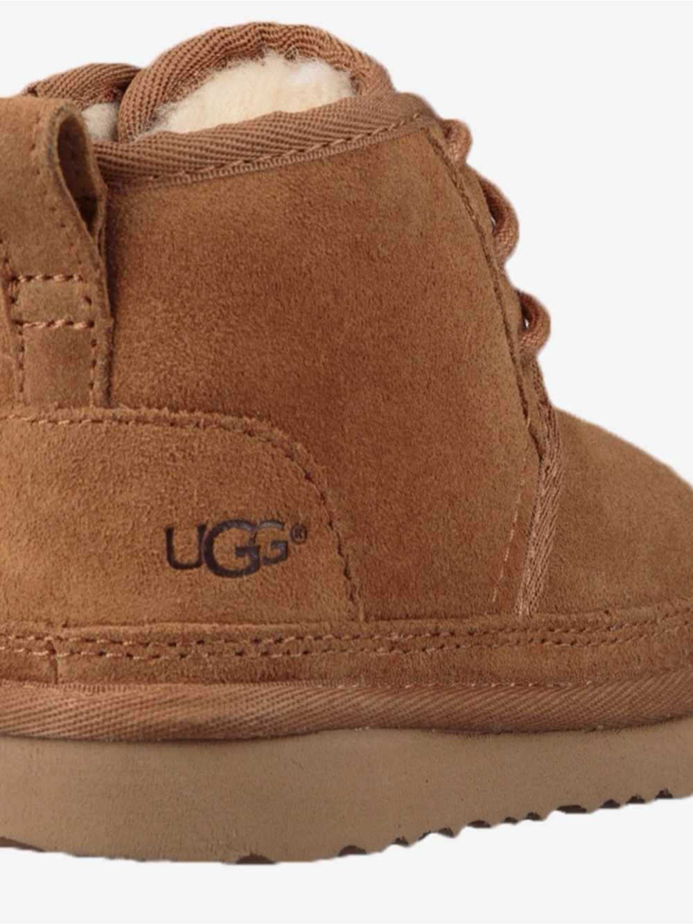 UGG Kids Chestnut Brown Suede Cozy Boot